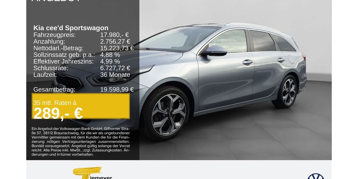 Kia ceed Sportswagon 69.755 km 17.480 &euro; Bochum 44892