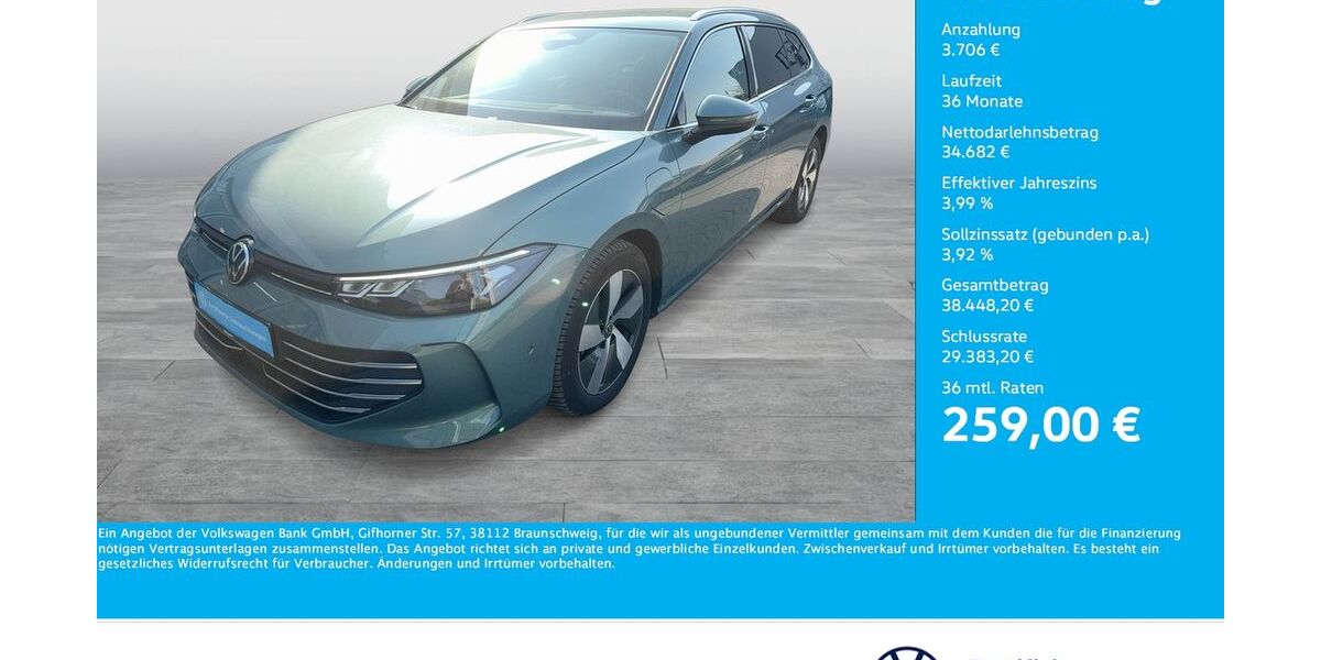 VW Passat Variant 7.557 km 38.228 &euro; Dortmund 44141