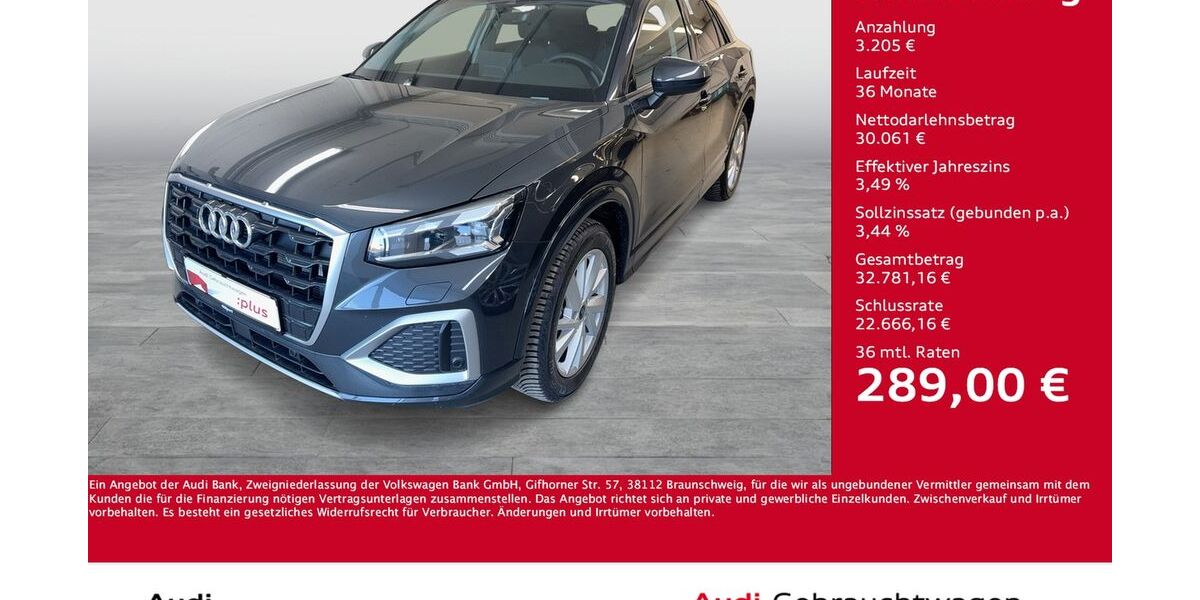 Audi Q2 8.626 km 31.266 &euro; Dortmund 44143