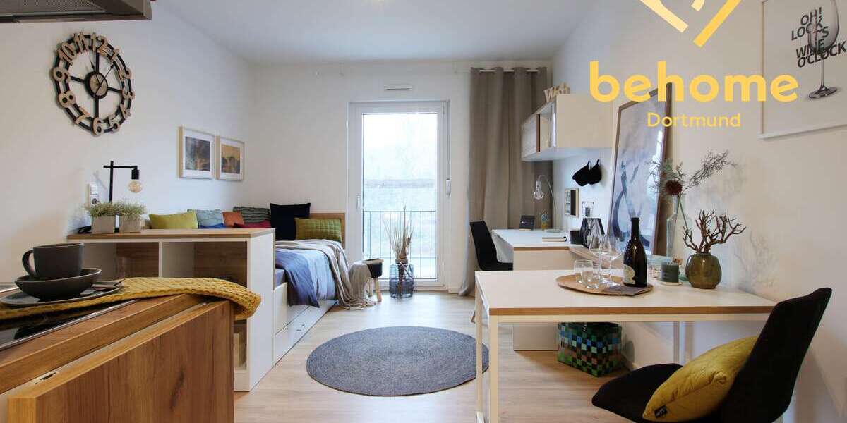 Etagenwohnung Dortmund Innenstadt West - 1 Zimmer, 23 m&sup2;, 469&euro; | Angebot:25888130