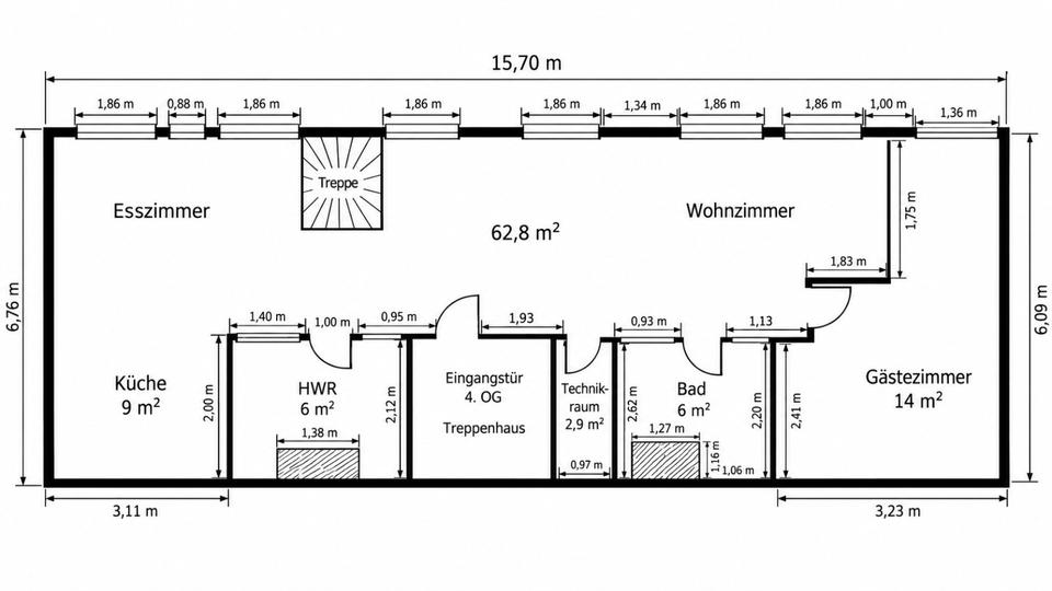 Maisonettenwohnung Gevelsberg - 4 Zimmer, 160 m&sup2;, 420.000&euro; | Angebot:27627652