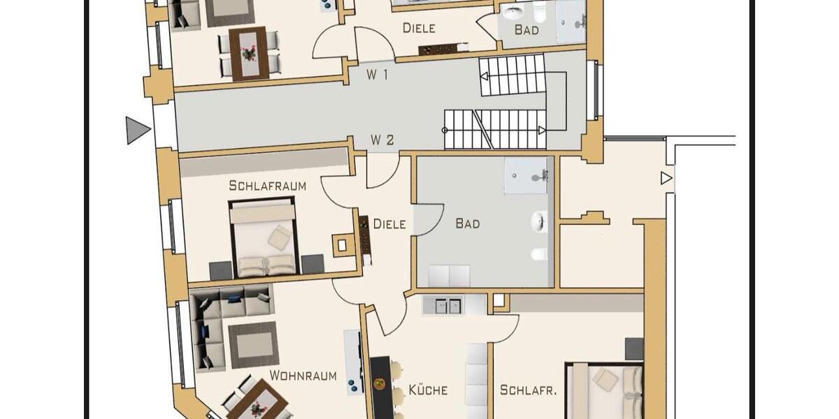 Erdgeschoßwohnung Ennepetal - 3 Zimmer, 84 m&sup2;, 650&euro; | Angebot:26608503
