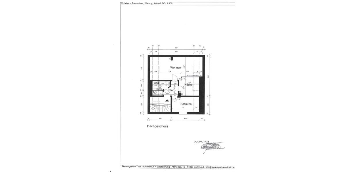 Dachgeschoßwohnung Waltrop - 2.5 Zimmer, 52 m&sup2;, 420&euro; | Angebot:26005021