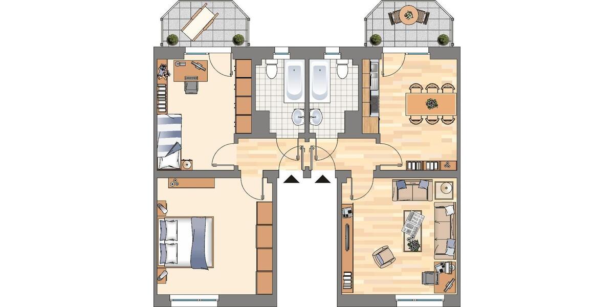 Etagenwohnung Hagen Dahl - 3 Zimmer, 78 m&sup2;, 569&euro; | Angebot:26349953