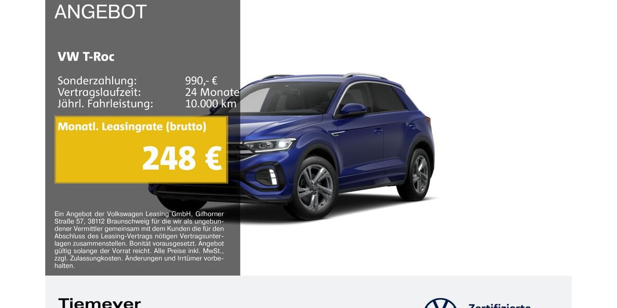 VW T-Roc 20.987 km 27.760 &euro; Bochum 44892