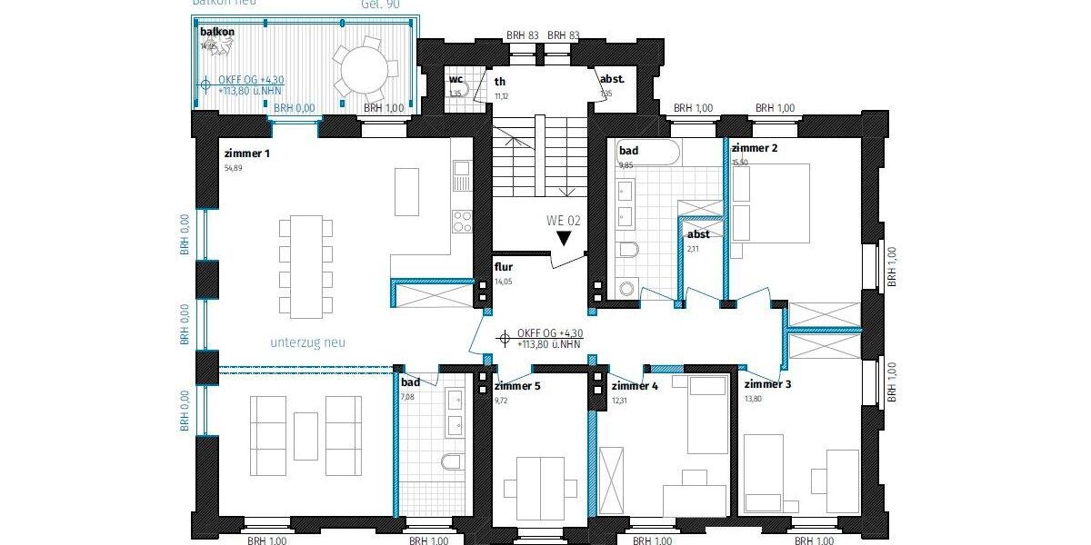 Hochparterre Dortmund Hombruch - 5.5 Zimmer, 140 m&sup2;, 450.000&euro; | Angebot:27514274