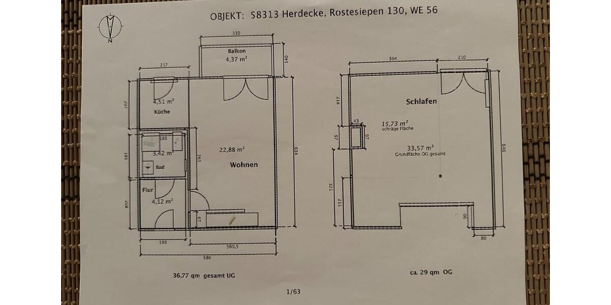 Maisonettenwohnung Herdecke - 2 Zimmer, 66 m&sup2;, 140.000&euro; | Angebot:26022937