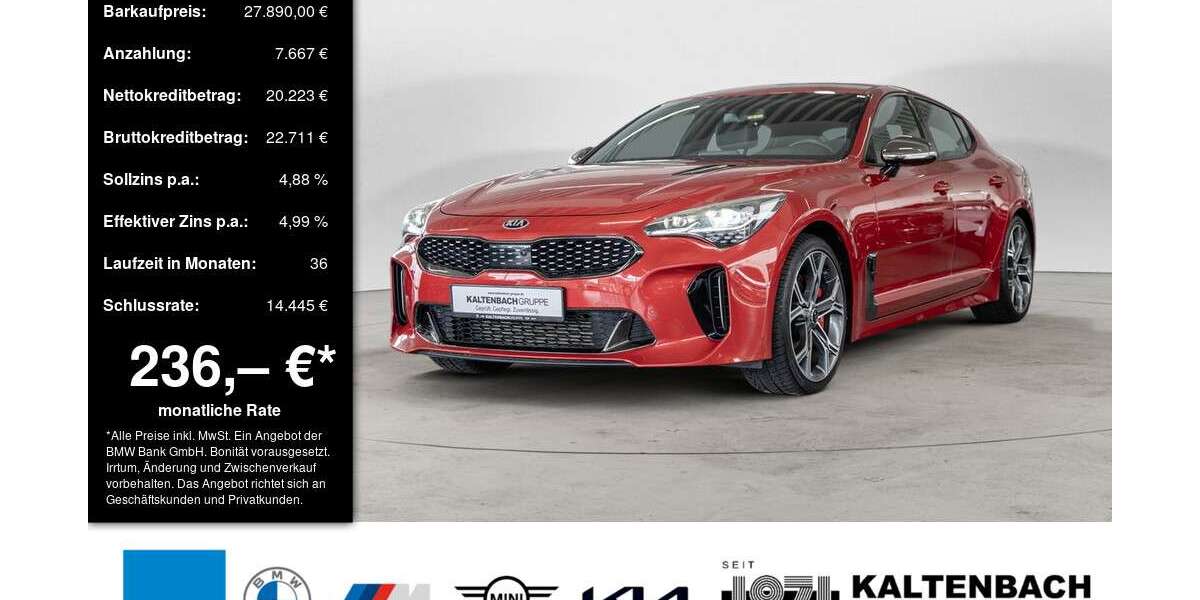 Kia Stinger 78.502 km 27.890 &euro; Remscheid 42897