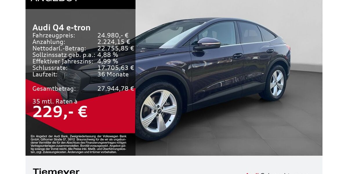 Audi Q4 e-tron 39.383 km 24.980 &euro; Lüdenscheid 58511