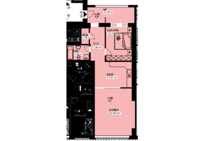 Wohnung Dortmund Hörde - 2 Zimmer, 80 m&sup2;, 720&euro; | Angebot:25378655