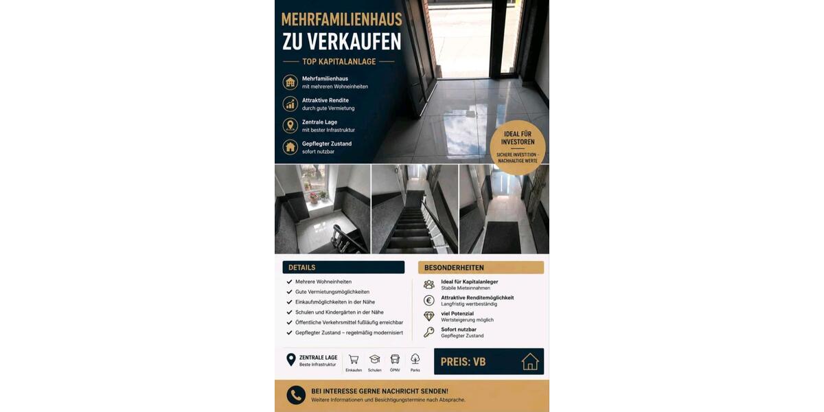 Mehrfamilienhaus, Wohnhaus Wuppertal Gemarkung Langerfeld - 22 Zimmer, 493 m&sup2;, 735.000&euro; | Angebot:26725394