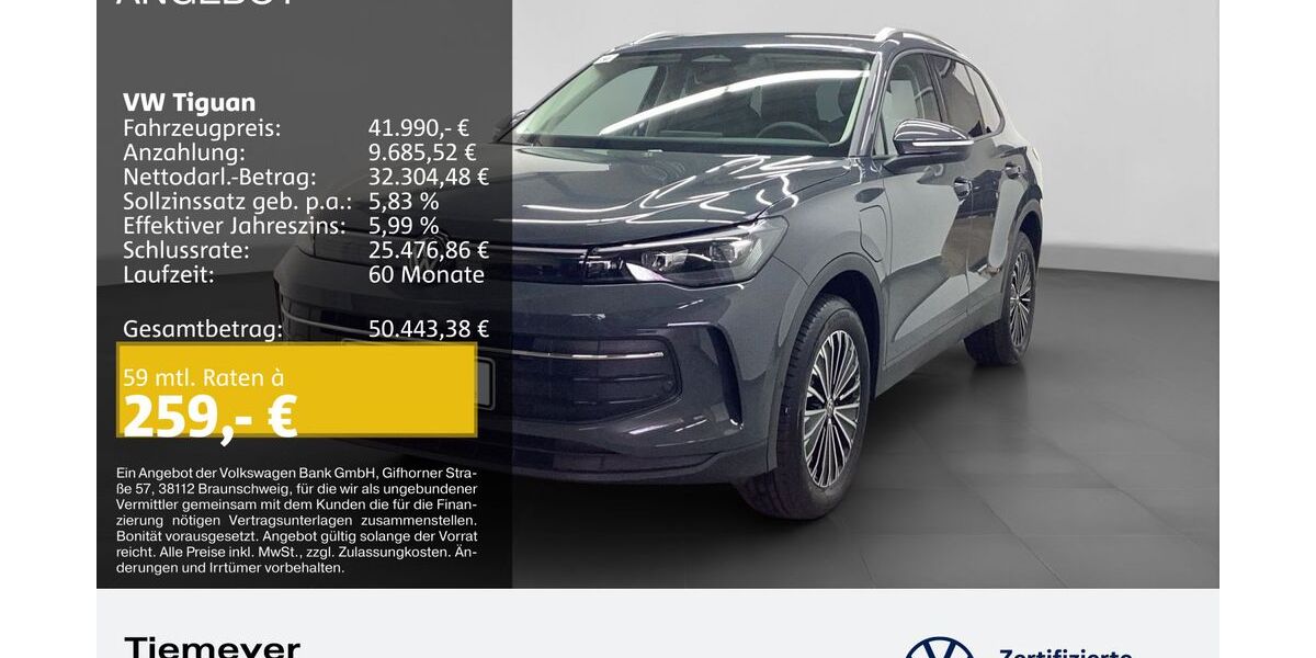 VW Tiguan 9.980 km 41.650 &euro; Bochum 44892