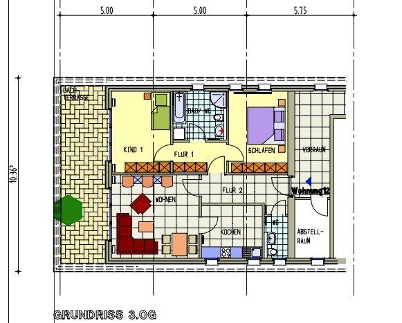 Etagenwohnung Dortmund Gartenstadt - 3 Zimmer, 82 m&sup2;, 385.000&euro; | Angebot:26638227