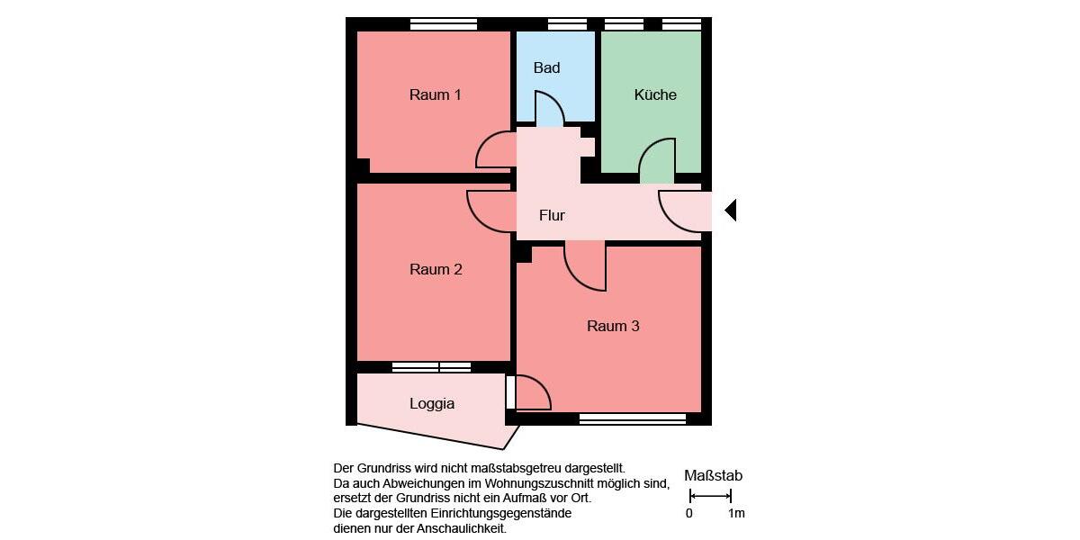 Erdgeschoßwohnung Lüdenscheid Staberg - 3 Zimmer, 57 m&sup2;, 379&euro; | Angebot:23800989