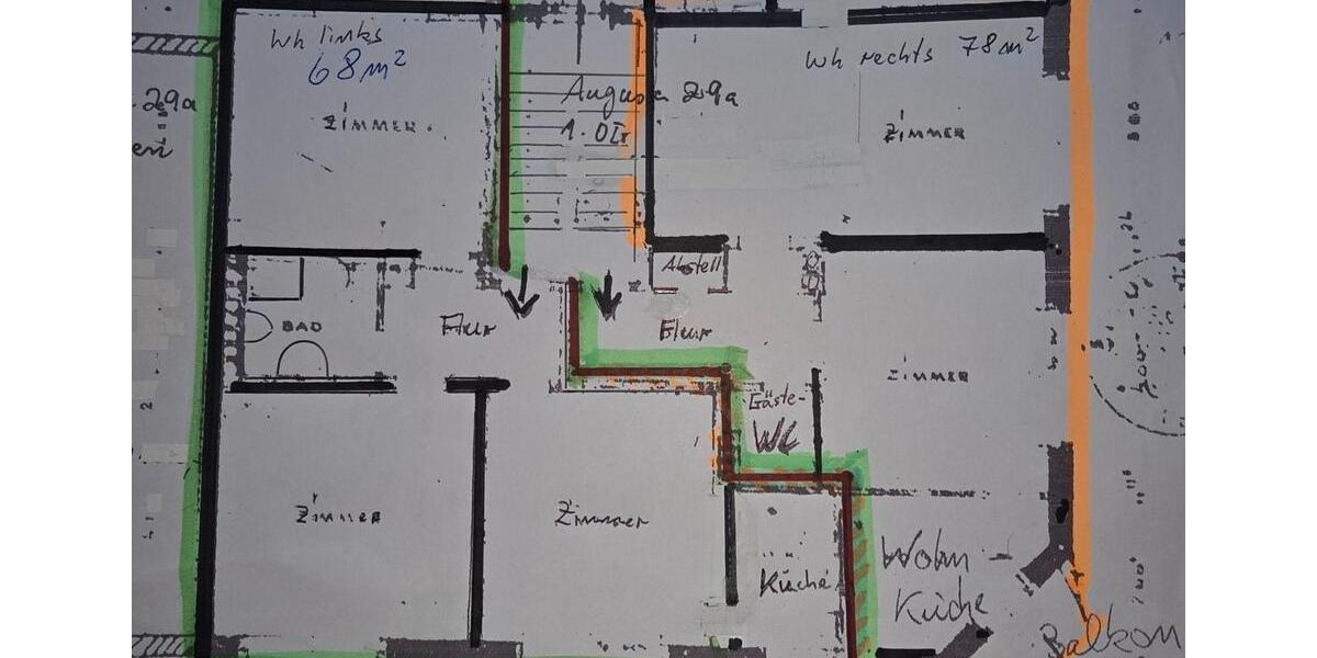 Etagenwohnung Hagen Hagen-Nord - 3 Zimmer, 68 m&sup2;, 490&euro; | Angebot:25988651