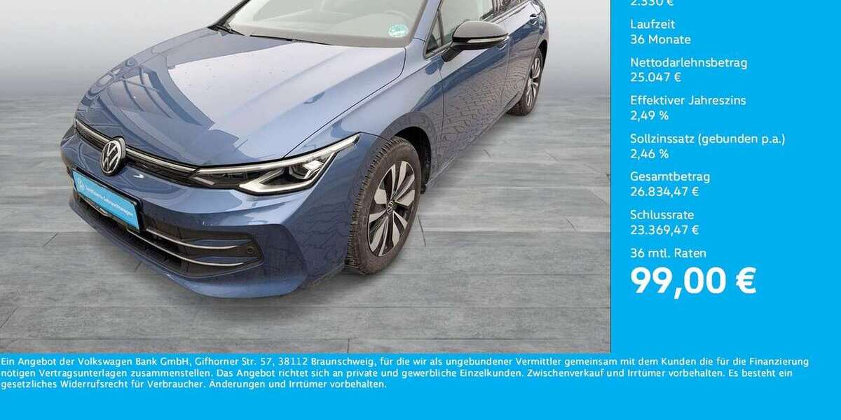 VW Golf 16.983 km 27.377 &euro; Dortmund 44141