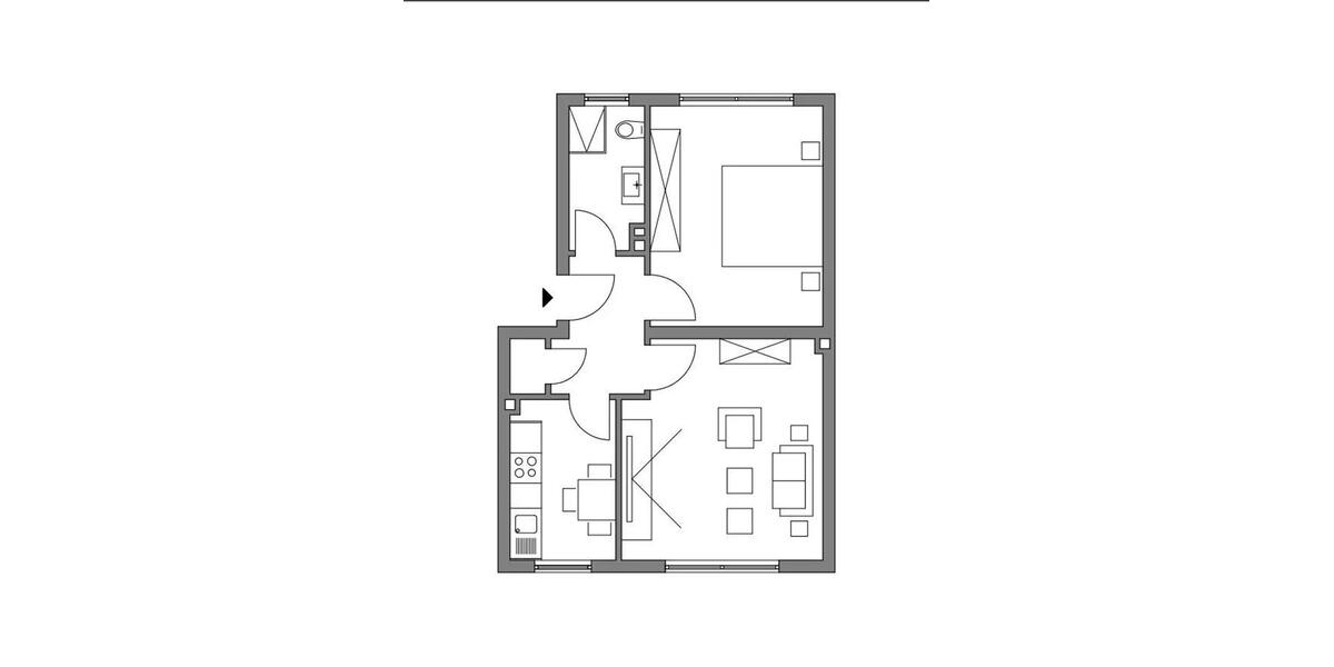 Etagenwohnung Herne Altenhöfen - 2.5 Zimmer, 46 m&sup2;, 411&euro; | Angebot:27623998