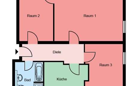 Wohnung Herne Röhlinghausen - 3 Zimmer, 77 m&sup2;, 424&euro; | Angebot:25768559