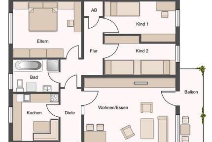 Wohnung Kierspe - 4 Zimmer, 101 m&sup2;, 950&euro; | Angebot:26462869