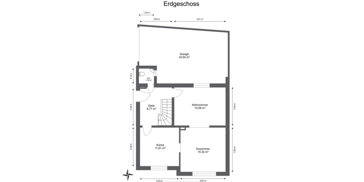 Doppelhaushälfte Remscheid Lüttringhausen - 3 Zimmer, 95 m&sup2;, 258.000&euro; | Angebot:26645283