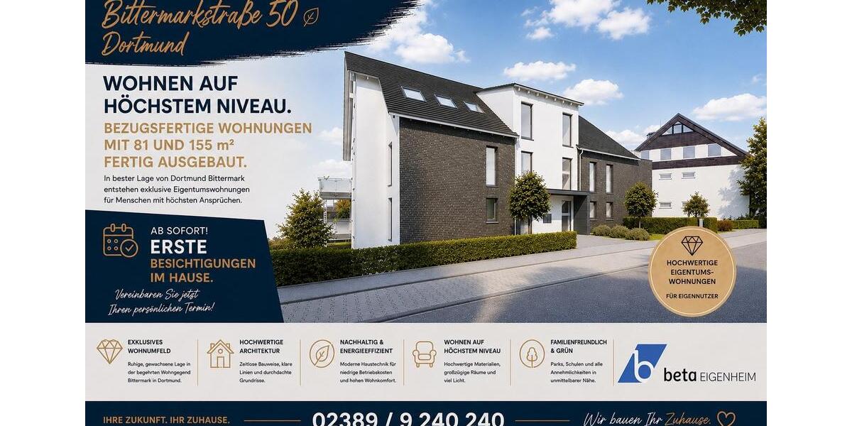 Dachgeschoßwohnung Dortmund Hombruch - 3.5 Zimmer, 155 m&sup2;, 895.900&euro; | Angebot:9117636