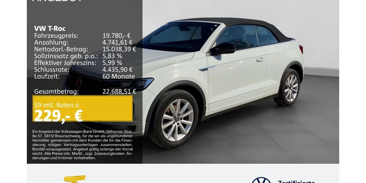 VW T-Roc 95.449 km 19.780 &euro; Castrop-Rauxel 44575