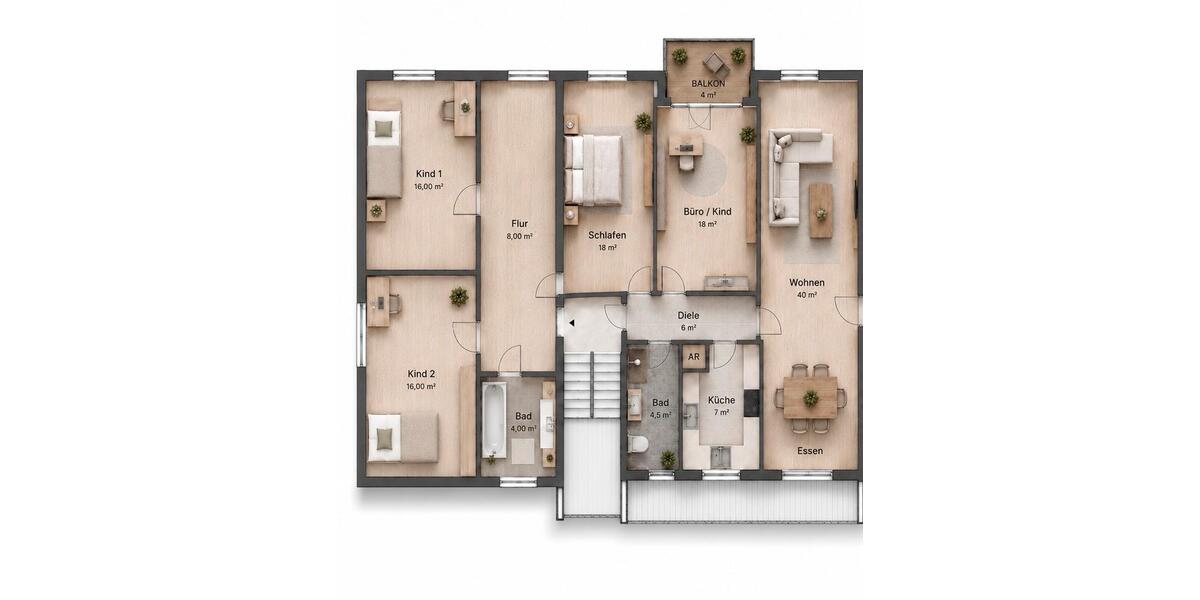 Etagenwohnung Wuppertal Cronenberg - 5 Zimmer, 114 m&sup2;, 325.000&euro; | Angebot:26552345