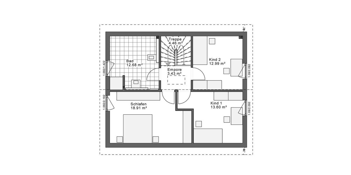 Einfamilienhaus Remscheid Remscheid-Süd - 3 Zimmer, 130 m&sup2;, 1.747&euro; | Angebot:26663246