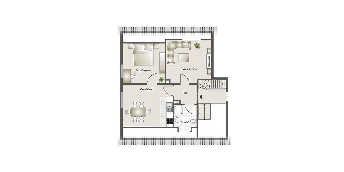 Etagenwohnung Hückeswagen Innenstadt - 2 Zimmer, 50 m&sup2;, 350&euro; | Angebot:26741536