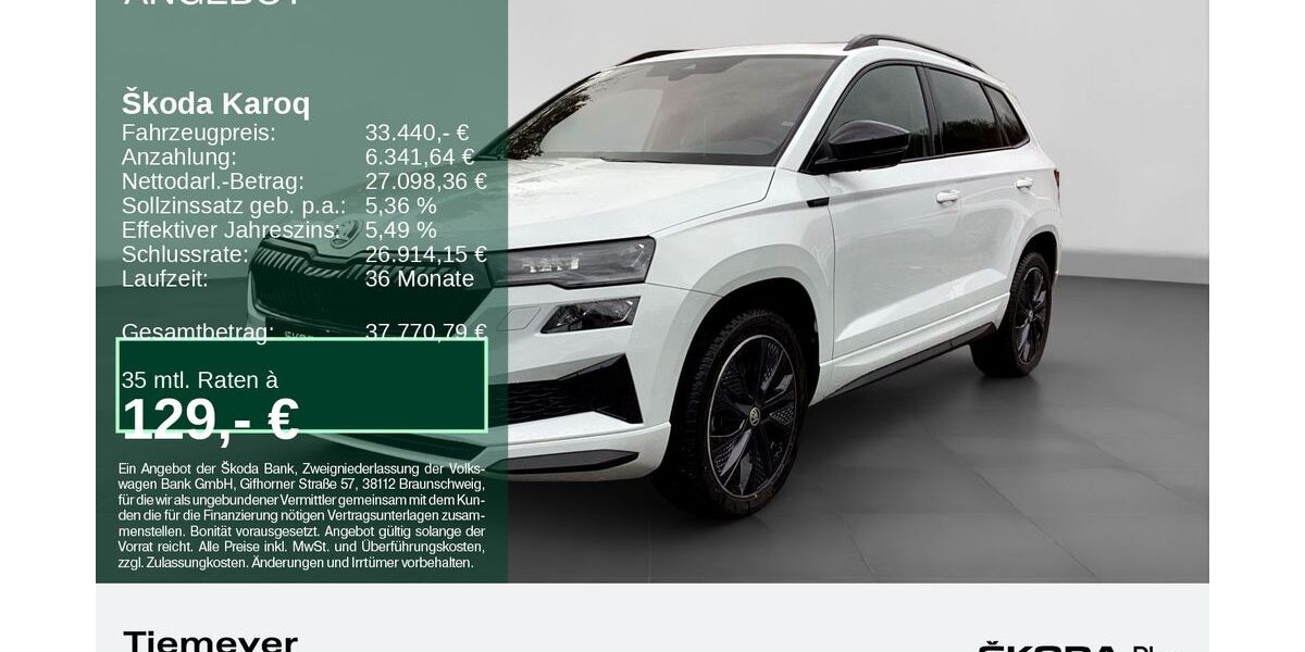 Skoda Karoq 10.649 km 33.190 &euro; Remscheid 42857