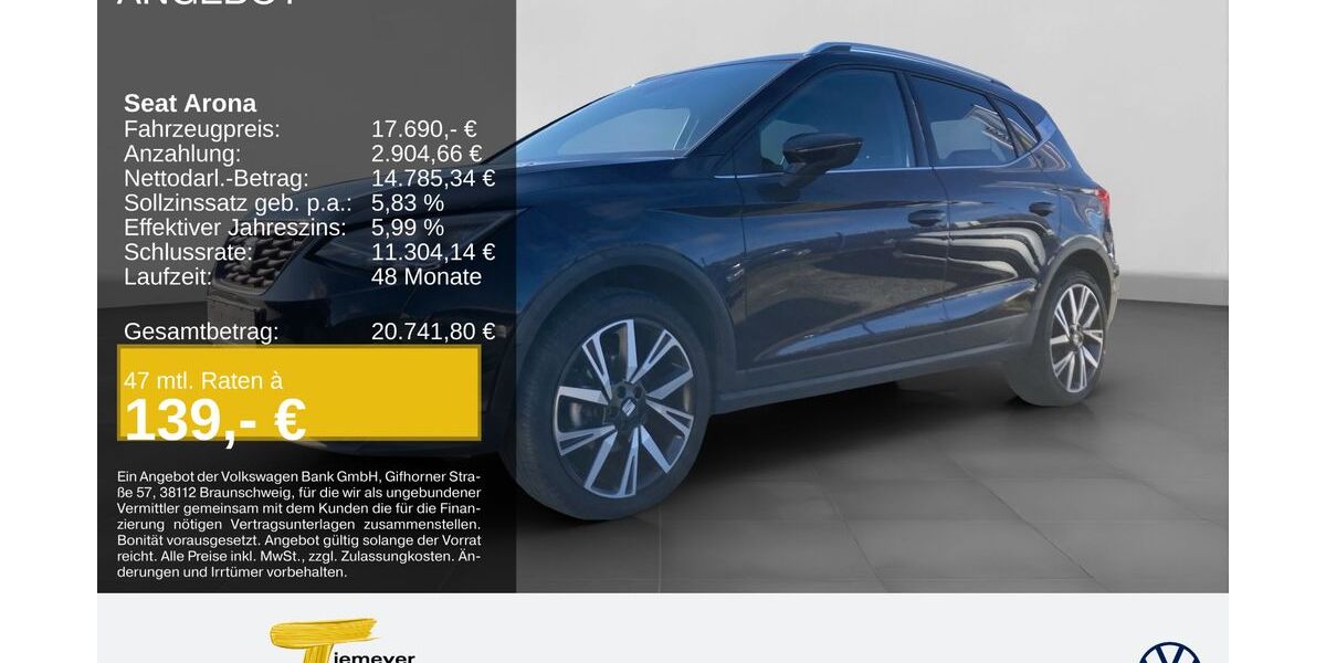 Seat Arona 62.545 km 17.690 &euro; Bochum 44892