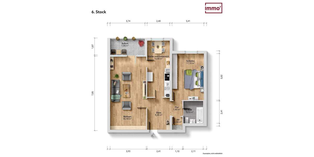 Etagenwohnung Remscheid Lennep - 3 Zimmer, 82 m&sup2;, 149.000&euro; | Angebot:25688212