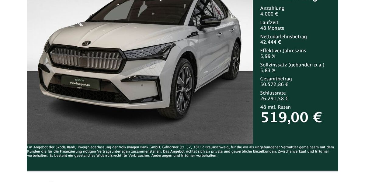 Skoda Enyaq 11.639 km 46.444 &euro; Dortmund 44269