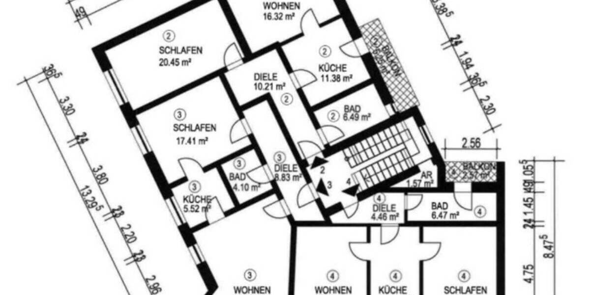 Etagenwohnung Dortmund Mitte - 2 Zimmer, 67 m&sup2;, 144.500&euro; | Angebot:25823830