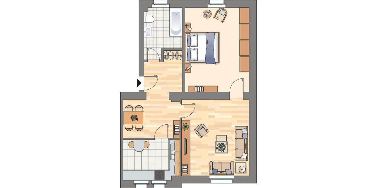 Etagenwohnung Dortmund Bövinghausen - 2 Zimmer, 65 m&sup2;, 492&euro; | Angebot:25104733