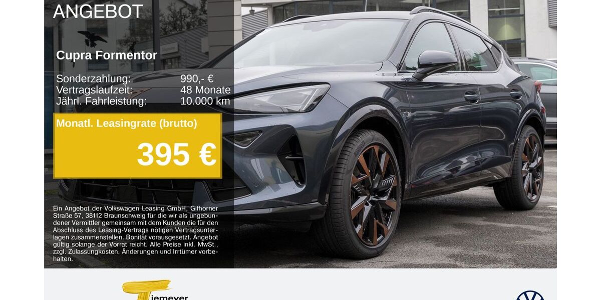 Cupra Formentor 9.999 km 32.490 &euro; Remscheid 42897