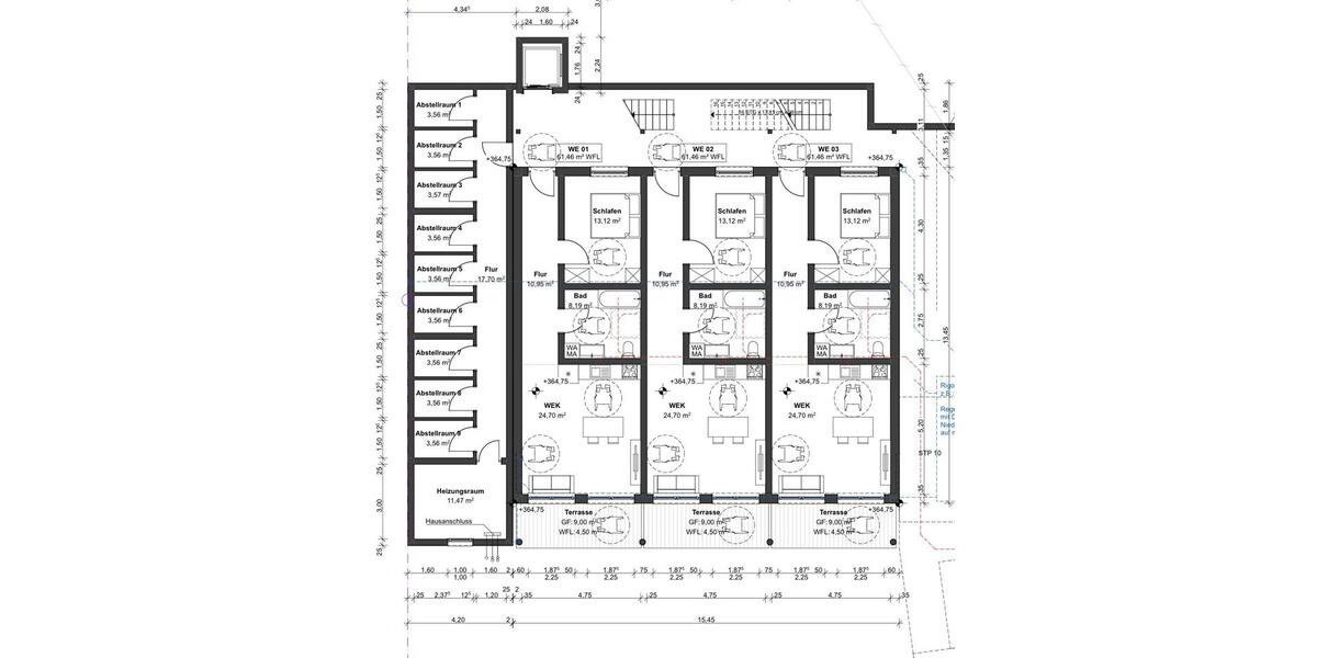 Terrassenwohnung Kierspe - 2 Zimmer, 62 m&sup2;, 900&euro; | Angebot:26533992