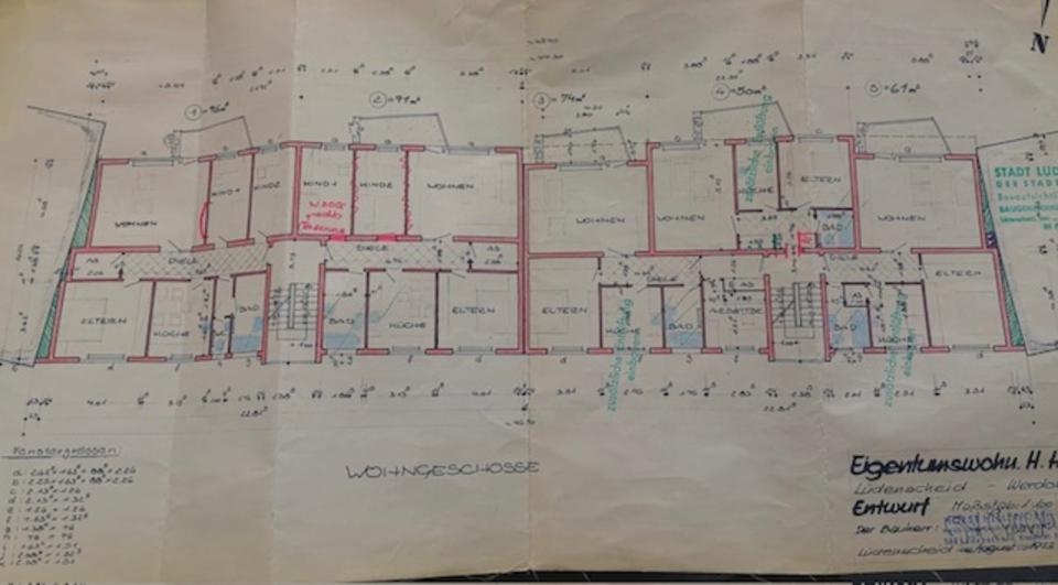 Etagenwohnung Lüdenscheid Staberg - 3 Zimmer, 80 m&sup2;, 720&euro; | Angebot:25584444