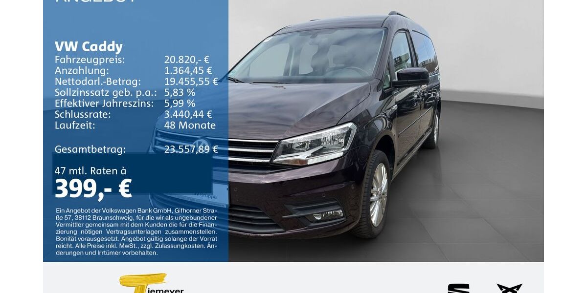 VW Caddy 51.304 km 20.410 &euro; Lüdenscheid 58513