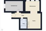 Etagenwohnung Dortmund Gartenstadt - 2 Zimmer, 46 m&sup2;, 500&euro; | Angebot:26381522