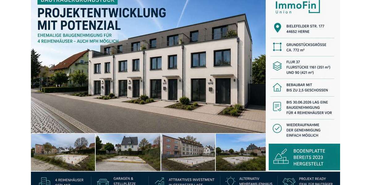 Grundstück Herne Holsterhausen - 349.000&euro; | Angebot:26992179