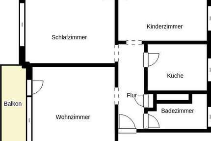 Wohnung Dortmund Brackel - 3 Zimmer, 60 m&sup2;, 459&euro; | Angebot:25335497