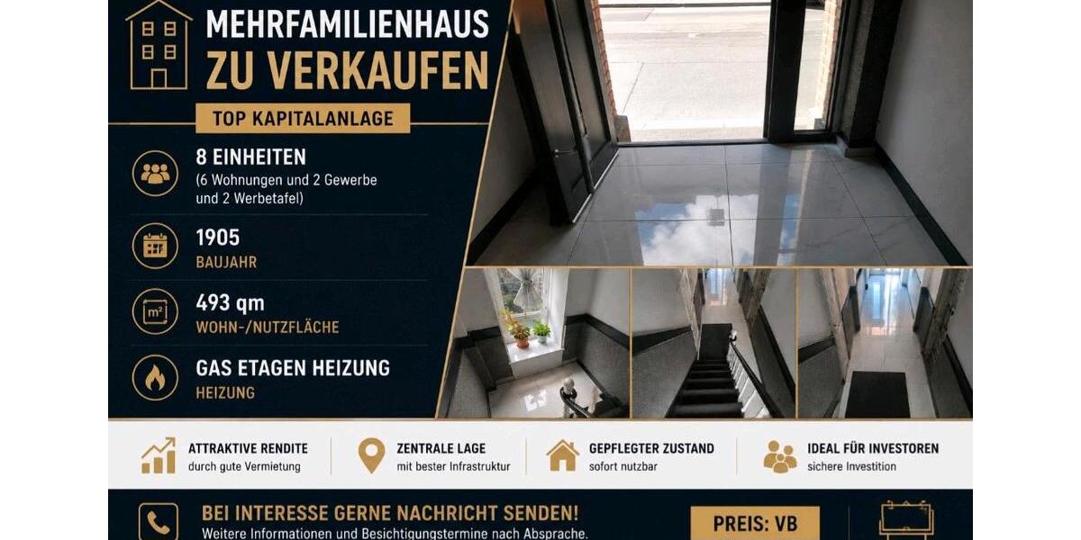 Mehrfamilienhaus, Wohnhaus Wuppertal Gemarkung Langerfeld - 22 Zimmer, 493 m&sup2;, 735.000&euro; | Angebot:26725394