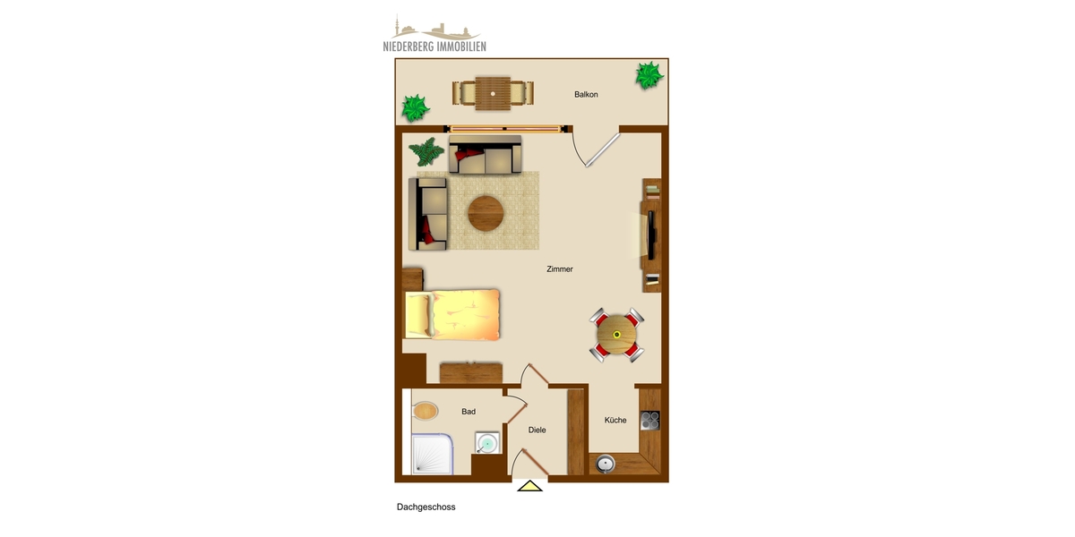 Helles Appartement mit Südbalkon in ruhiger Innenstadtlage von Neviges! - Etagenwohnung Velbert Schloß Hardenberg | Angebot:26728647