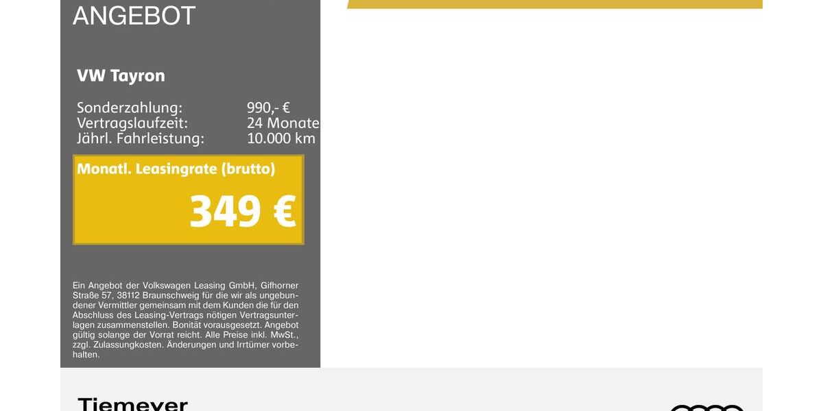VW Tayron 25.720 km 39.980 &euro; Bochum 44809