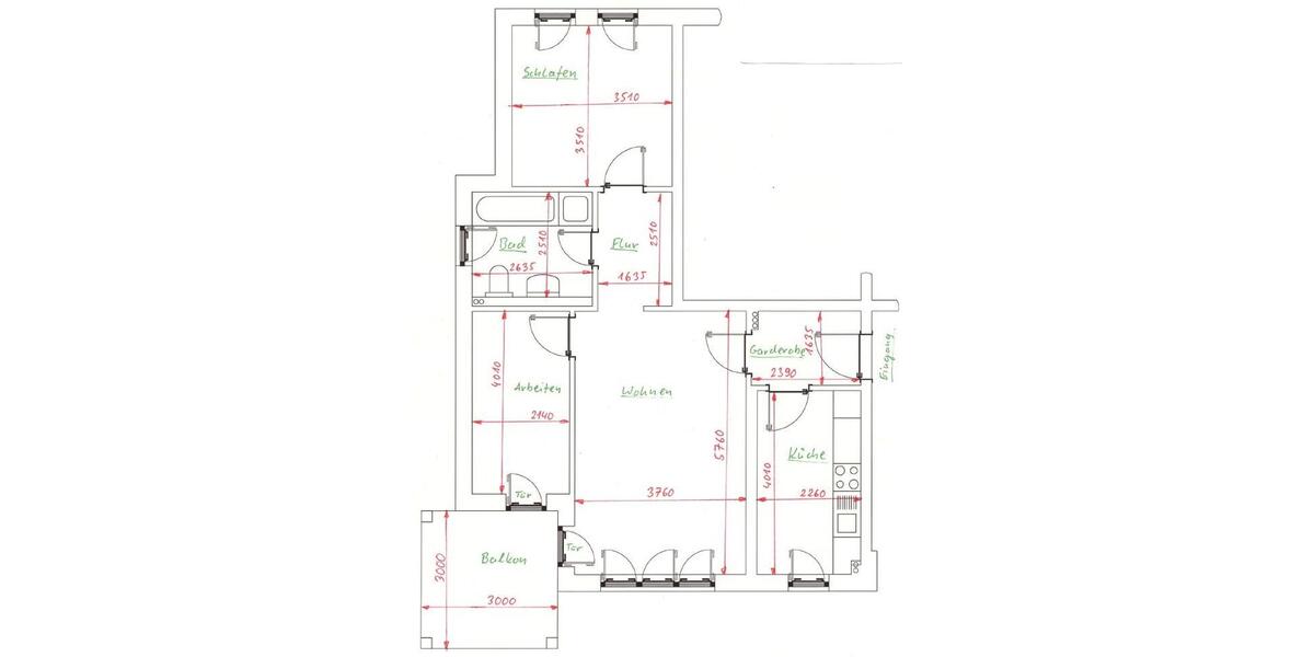 Etagenwohnung Iserlohn Gerlingsen - 3 Zimmer, 74 m&sup2;, 650&euro; | Angebot:26031728