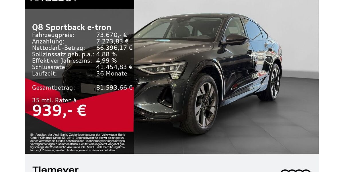 Audi Q8 e-tron 9.990 km 73.670 &euro; Bochum 44809