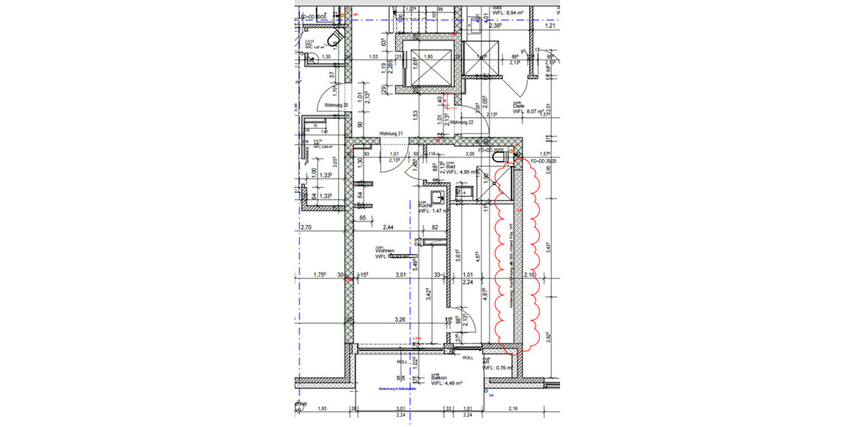 Etagenwohnung Dortmund Hombruch - 2 Zimmer, 42 m&sup2;, 635&euro; | Angebot:24541929