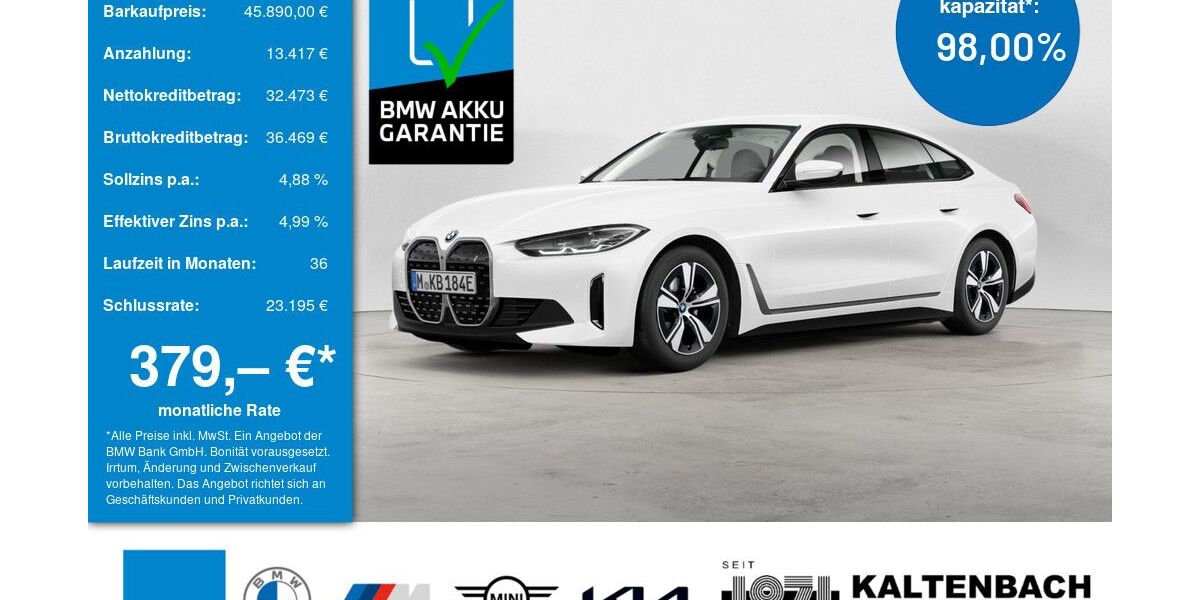 BMW i4 14.542 km 45.890 &euro; Werdohl 58791