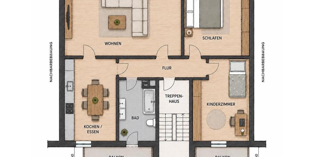 Etagenwohnung Iserlohn - 3 Zimmer, 115 m&sup2;, 950&euro; | Angebot:26693974